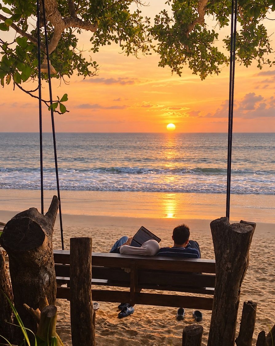 Damai di Pesisir Anyer, Menikmati Senja Selepas Erupsi Anak Krakatau